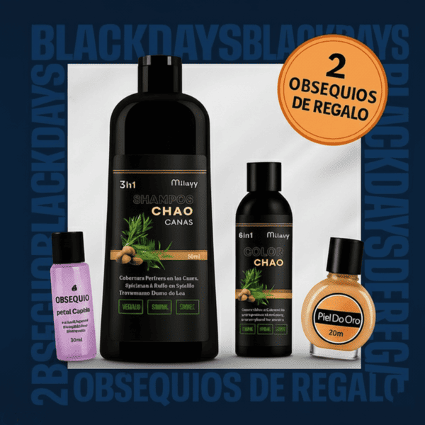 SHAMPOO CHAO CANAS 3 EN 1 + OBSEQUIOS
