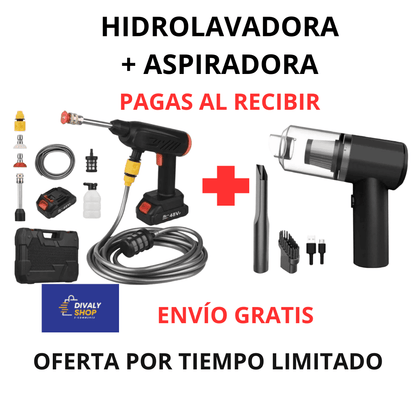 COMBO HIDROLAVADORA + ASPIRADORA